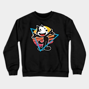 Feline Fun Felix the Cat's Cartoon Capers Crewneck Sweatshirt